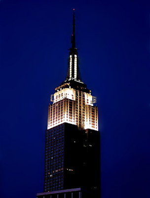 Empire State Building, at night