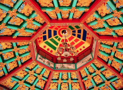 Chinese pavilion ceiling