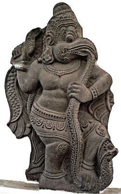 Garuda and naga
