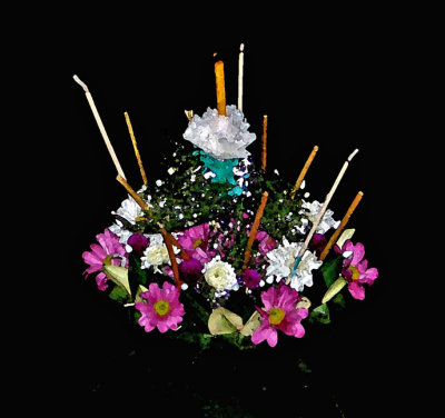 Watercolor: Krathong