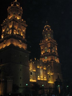 Cathedral at night - Morelia