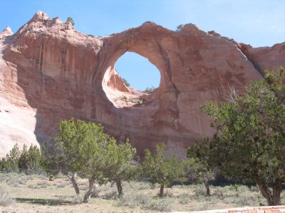 Hole in rock - Window Rock, Arizona