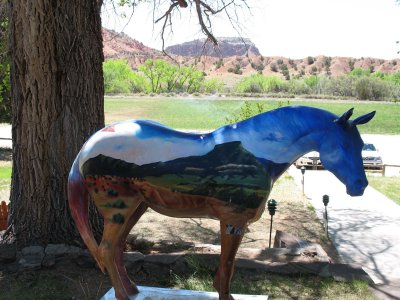 Painted horse, Ghost Ranch, near Abiquiu, NM