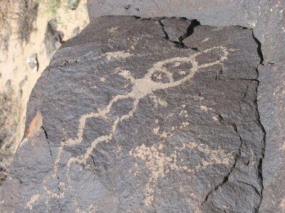 Petroglyph figure, Albuquerque, NM