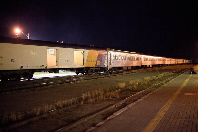 Moving Polar Bear Express to service yard 2010 August 23rd