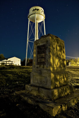 Sons of Martha monument and water tower