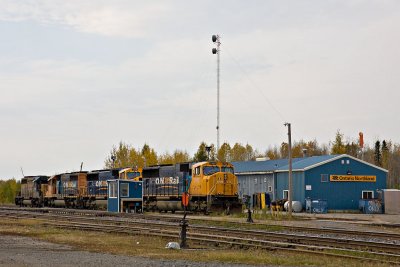 Locomotives at Englehart 2008 October 12th