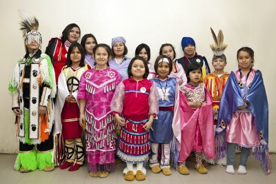 Fort Albany dancers in Moose Factory