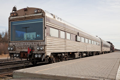 CP Track Evaluation train at Moosonee 2009 May 28th