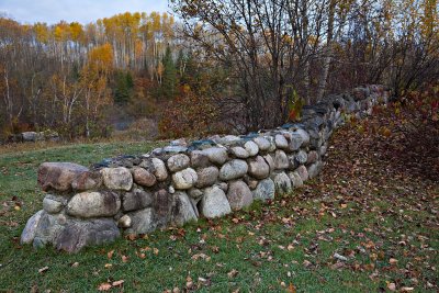 Stone wall near former Charlton Town Hall