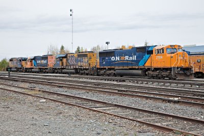 Locomotives at Englehart