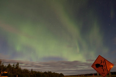 Northern Lights over Airport Road