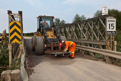 Patching decking on old bridge