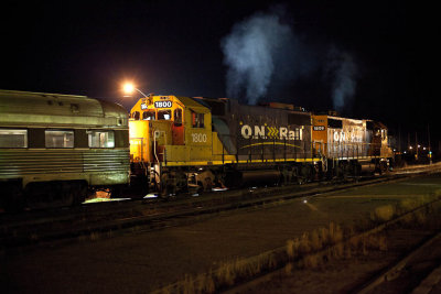 Moving Polar Bear Express to service yard 2010 August 23rd