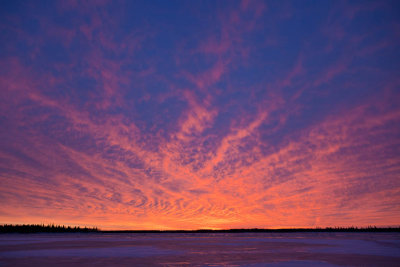 Presunrise sky over the Moose River 2010 Nov 25th