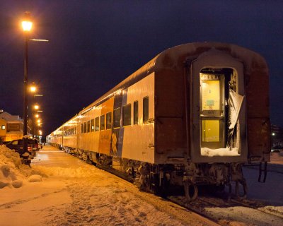 Polar Bear Express in Cochrane 2010 Dec 20