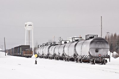 Tankers in Moosonee