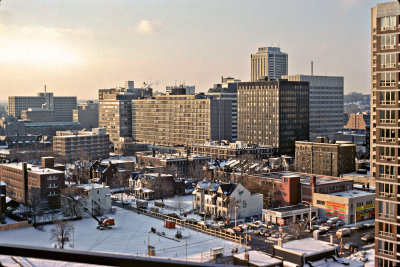 Downtown Toronto 1976 - Bay and Charles looking Northwest