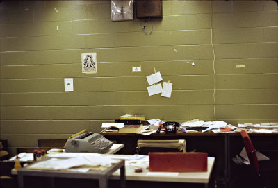 Seer newspaper office at Winters College of York University in 1974