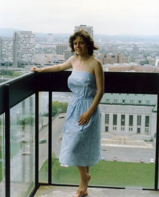 Honeymoon, 1984  - Marilyn at the hotel in Ottawa