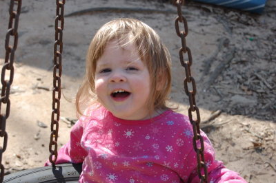 Helen, 3-1-2009 (#5) On Tire Swing