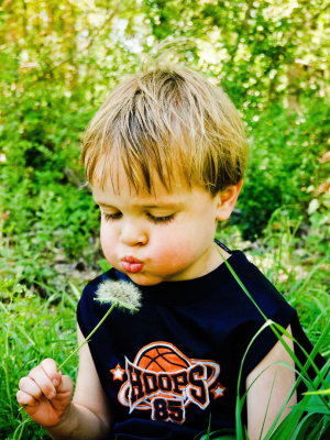 Adrian with Dandelion, March 26th