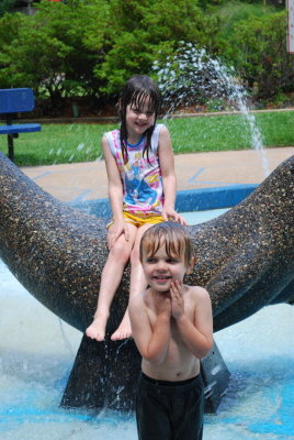 Helen/Adrian Splashing in Water