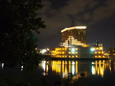 Downtown Shreveport LA At Night-Time