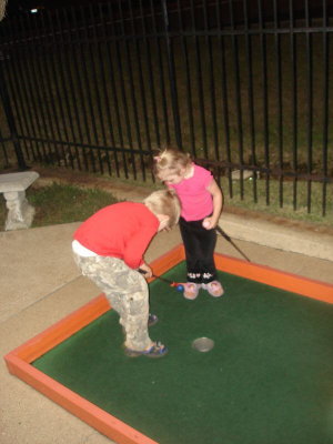 Kids Playing Golf, 10-16-2007