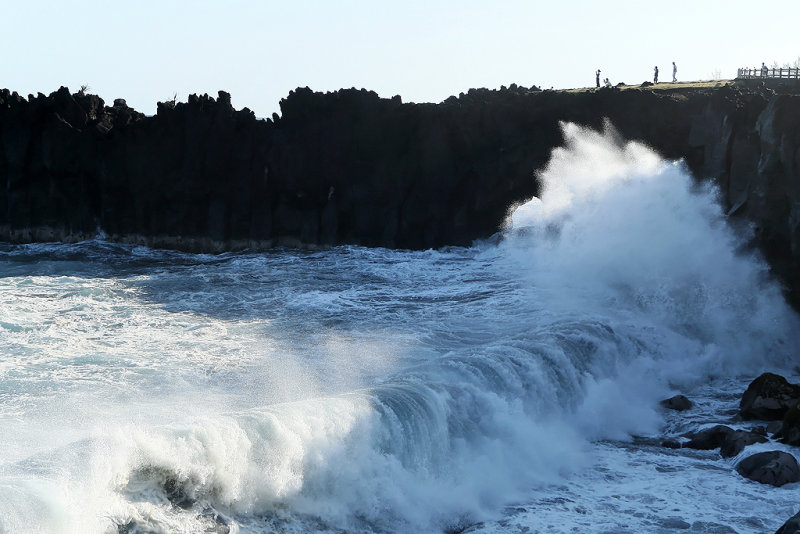 Forte houle au Cap Mchant (le 3 septembre 2008)