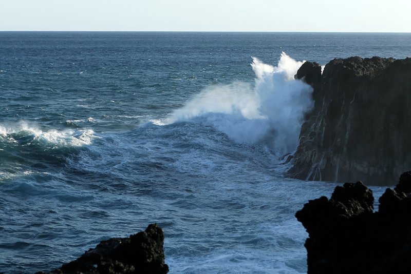 Forte houle au Cap Mchant (le 3 septembre 2008)