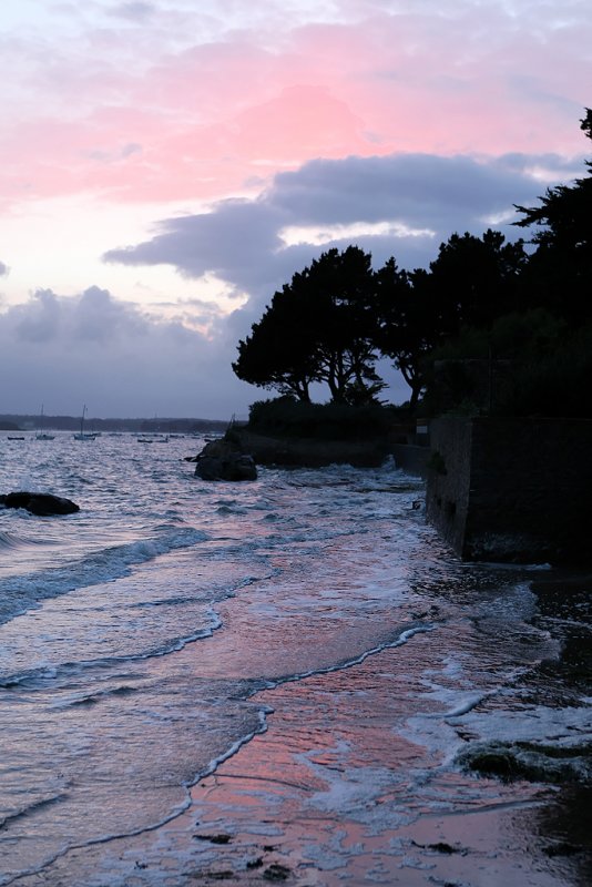 Coucher de soleil sur la presqule de Mousterian (Golfe du Morbihan)