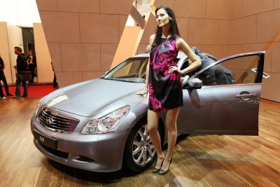 Mondial de l'Automobile 2008 - Sur le stand de la marque Infiniti (modles haut de gamme de Nissan)