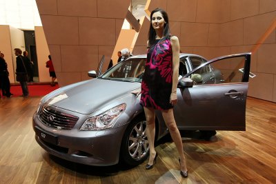 Mondial de l'Automobile 2008 - Sur le stand de la marque Infiniti (modles haut de gamme de Nissan)