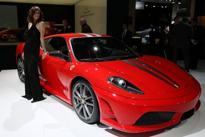 Mondial de l'Automobile 2008 - Sur le stand de la marque Ferrari