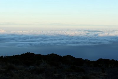 Les nuages au-dessus de l'ocan Indien depuis le point de vue du Mado
