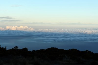 Les nuages au-dessus de l'ocan Indien depuis le point de vue du Mado