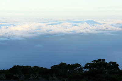 Les nuages au-dessus de l'ocan Indien depuis le point de vue du Mado