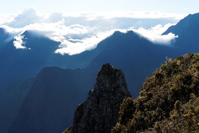 Le cirque de Mafate depuis le point de vue du Mado