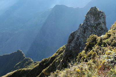 Le cirque de Mafate depuis le point de vue du Mado