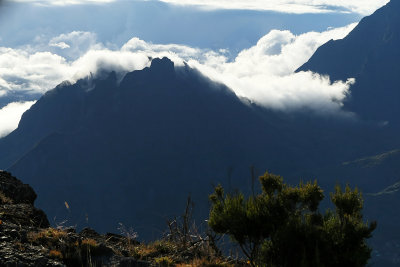 Le cirque de Mafate depuis le point de vue du Mado