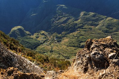 Le cirque de Mafate depuis le point de vue du Mado