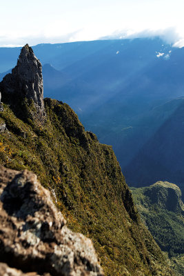 Le cirque de Mafate depuis le point de vue du Mado