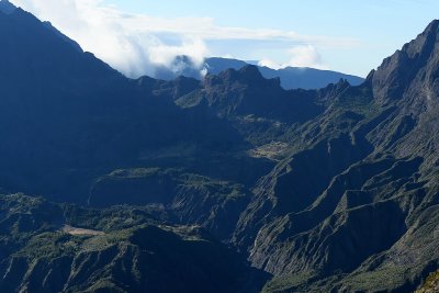 Le cirque de Mafate depuis le point de vue du Mado