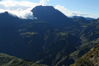 Le cirque de Mafate depuis le point de vue du Mado