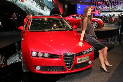 Mondial de l'Automobile 2008 - Sur le stand Alfa Romo