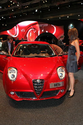 Mondial de l'Automobile 2008 - Sur le stand Alfa Romo