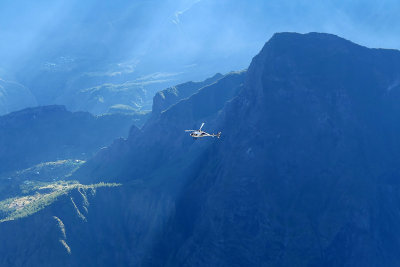 Le cirque de Mafate depuis le point de vue du Mado