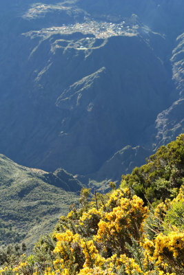 Le cirque de Mafate depuis le point de vue du Mado