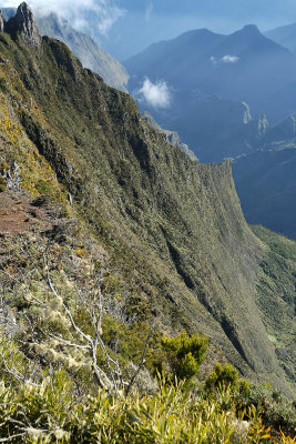 Le cirque de Mafate depuis le point de vue du Mado